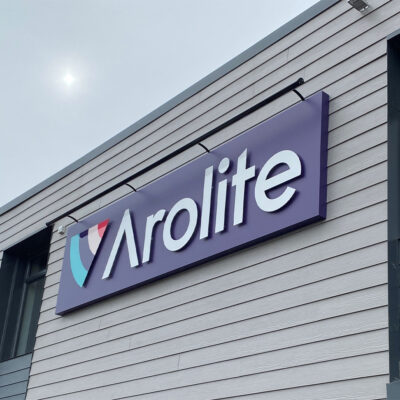 Sign Cut Letters on Cladding